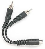 Arista 18-003 Y Adapter - 2 RCA Male to 1 RCA Female