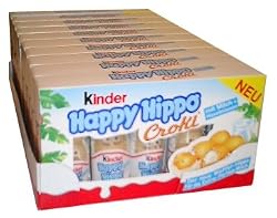 Kinder Happy Hippo - Hazelnut, CASE, 10x(20.7g x 5) 50 pcs