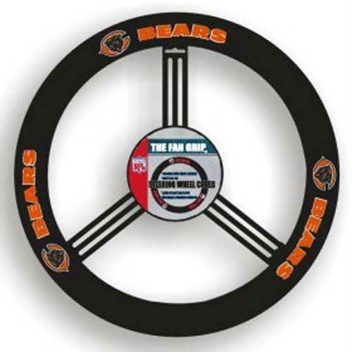 Fremont Die CSY-2324598101 Chicago Bears NFL Leather Steering Wheel Cover