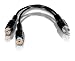 Philips SWA2111W/17 RCA Stereo Y Cable (3-Inch, Black)