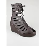 SAVE $9 - Lace-Up Cut-Out Peep Toe Wedge $20.10