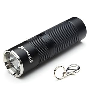 ThorFire Keychain LED Flashlight Ultra Bright 155 Lumen Mini Keychain Pocket Size Torch Lighting Use CR123A or 16340 Battery KL03