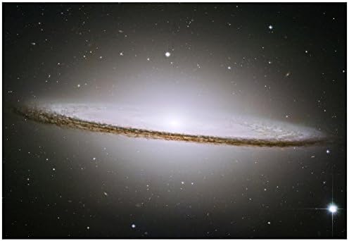 The Majestic Sombrero Galaxy M104 Space Photo Art Poster Print 19 x 13in with Poster Hanger