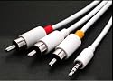 iPOD VIDEO / HIFI CABLE, 3.5mm RCA to AUDIO VIDEO AV TV Cable for IPOD Video Photo Nano Mini