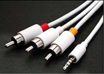 iPOD VIDEO / HIFI CABLE, 3.5mm RCA to AUDIO VIDEO AV TV Cable for IPOD Video Photo Nano Mini