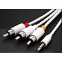 iPOD VIDEO / HIFI CABLE, 3.5mm RCA to AUDIO VIDEO AV TV Cable for IPOD Video Photo Nano Mini