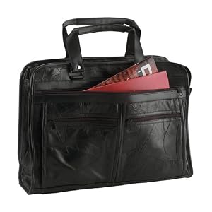 Italian MosaicTM Design Genuine Leather Briefcase