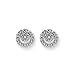 14K White Gold 1/4 ct. Diamond Circle Earrings