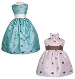 New Multi-Colored Polka Dot Sleeveless Dress (Turquoise or Pink) Sizes 6M to 24M