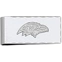 LogoArt Baltimore Ravens 7/8 Inch X 2 Inch Sterling Silver Money Clip