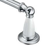 Moen DN8624WCH Parkview Towel Bar 24-Inch, Chrome And White