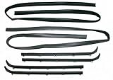 84-88 FORD BRONCO II FRONT DOOR WEATHERSTRIP SET SUV, Deluxe Beltline Kit, 6pcs (2 Inners, 2 Outers, Complete Run Channels), Models w/ Vent, Do-it-Yourself-Kit (1984 84 1985 85 1986 86 1987 87 1988 88