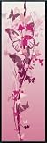 Midi Poster framed: Butterflies - Limarted Edition , Amy (36 x 12 inches)