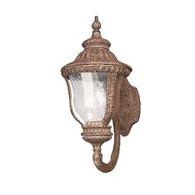 2 light antique umber outdoor wall mount by Aztec
