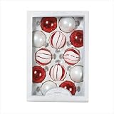 Red and White Christmas Ornaments - Style 37376