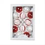 Red and White Christmas Ornaments - Style 37376
