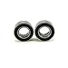 2pcs. 5x10x4mm Precision Clutch Ball Bearings Chrome Steel, Rubber Seals