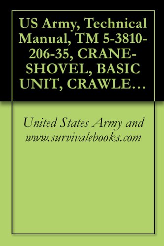 Best Cheap US Army, Technical Manual, TM 5-3810-206-35, CRANE-SHOVEL, BASIC UNIT, CRAWLER MTD, 40-TON, 2 CU YD, DIESEL DRIVEN (W/HARNISCHFEGER ENGINE MODEL 687C-18-ES) ... (HARNISCHFEGER MODEL 855BG) (NSN 3810-00-6