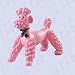 Nelly the vintage replica statue Pink Poodle sculpture