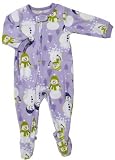 Carter's Purple Snowman Fleece Footed Blanket Sleeper Pajamas (12 Months)