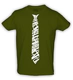 Tie-Shirt Sketches (Men) - Cooles T-Shirt mit Krawatte in einfarbigem Druck