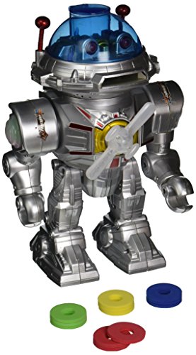 Westminster Atom 7 Robot - Walks, Talks, Shoots Discs, Light-Up Spinner