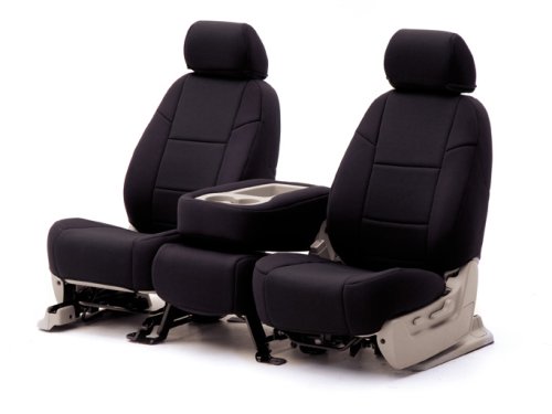 Neoprene Custom Seat Cover 1 Row for all cars, trucks and SUVs Black-Black