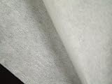 Vlieseline, Bügelvlies, Bügeleinlage, 50 g/m² (mittel), für mittelschwere bis schwere Stoffe, einseitig haftend, mit doppelt gepunktetem Kleber für bessere Haftung, Breite: 90 cm, 1 laufender Meter, weiß