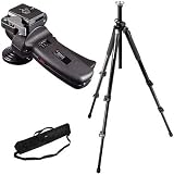 Bogen - Manfrotto 055XPROB Black Tripod Kit with 322RC2 Grip Action Ball Quick Release Head  Tripod Case