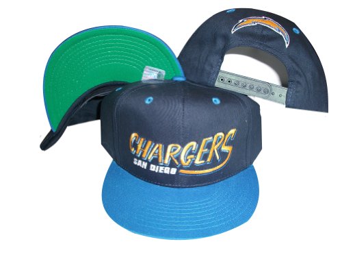 San Diego Chargers Navy/blue Two Tone Plastic Snapback Adjustable Plastic Snap Back Hat / Cap