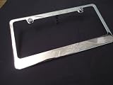 Acura TSX Chrome Metal License Plate Frame with Logo Screw Caps Acura TSX Chrome Metal License Plate Frame with Logo Screw Caps