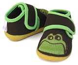 Modern Basics Baby Slipper - Small Brown Frog