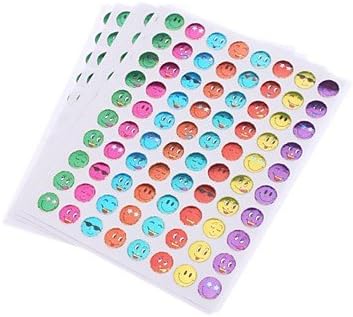 BST Wall Decals 10pcs Colorful Expression Style Sticker
