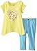 Calvin Klein Little Girls' Yellow Tunic with Blue Pants