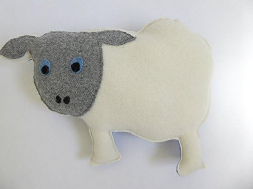 Cashmere Sheep Pillow, Cashmere Stuffed Animal, Child's Novelty Pillow.