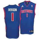adidas Detroit Pistons Allen Iverson Replica Road Jersey