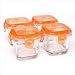 Glass Baby Food Containers with Carrot Lid