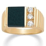 Men's Onyx/DiamonUltra&trade; Cubic Zirconia Ring