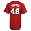 MLB Los Angeles Angels Of Anaheim Torii Hunter Full Button Down Synthetic Replica Batting Practice Jersey,X-Large