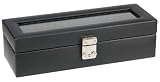 Dulwich Designs - 70612 - Coffret 5 montres - Cuir noir