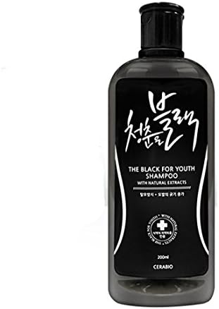 CERABIO THE BLACK for Youth Shampoo with Natural Extractes 7.05oz