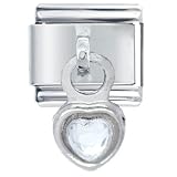 Heart Italian Charms Bracelet Link