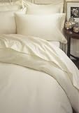 Gramercy Park 620 Thread Count Egyptian Cotton Sateen King Duvet Cover Set, Ivory