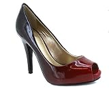 OMBRE PEEP TOE PLATFORM HEEL