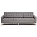 Florence Knoll Style Sofa 3 Seat, Cadet Grey Tweed Cashmere Wool
