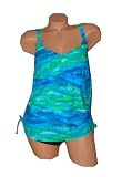 Delta Burke Swimwear PLUS SIZE Underwater Surprise 2-piece Tankini Style Swimsuit