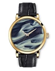 SPRAWL Aanalog Fashion Series Gold Ladies Watches of Genuine Black Leather Strap,Unique Wrist Watch for Women Girls Designed with Snow on stones