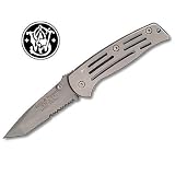 Smith and Wesson Folding Knife Frame Lock Serrated by Smith and Wesson