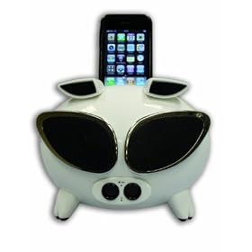 Amethyst Superpig iPod Dock for iPods and iPhones (WWI) - White and Black
