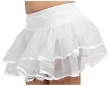 Tüllrock Petticoat Unterziehrock Tütü - In rosa, weiß und schwarz erhältlich!